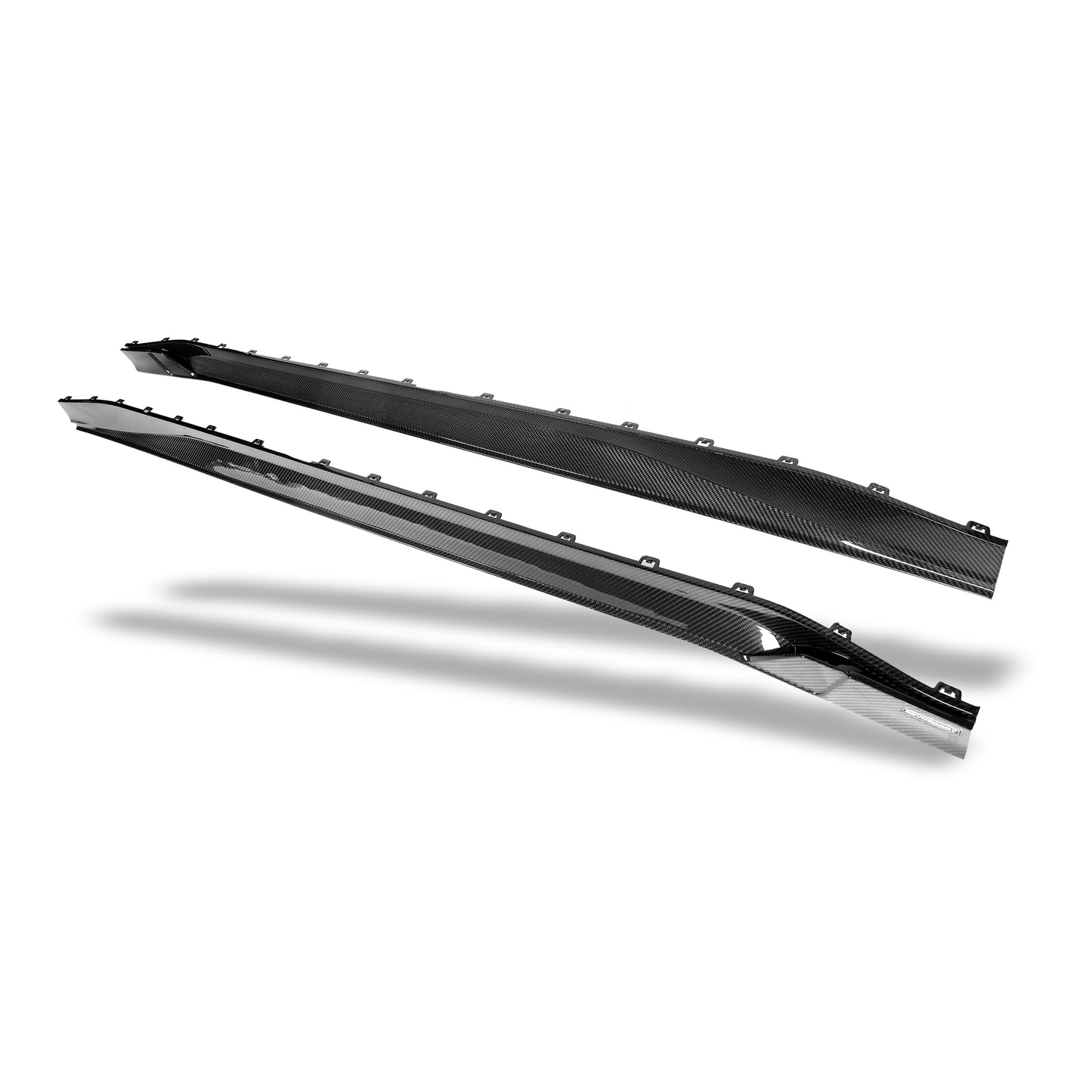 BMW M3 G81 carbon fiber side skirt fitted to the Touring body