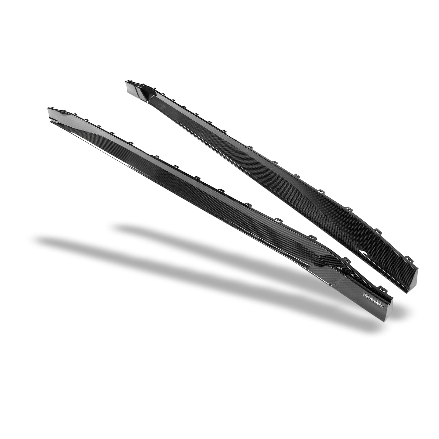 BMW M3 G81 carbon fiber side skirt front section detail close up
