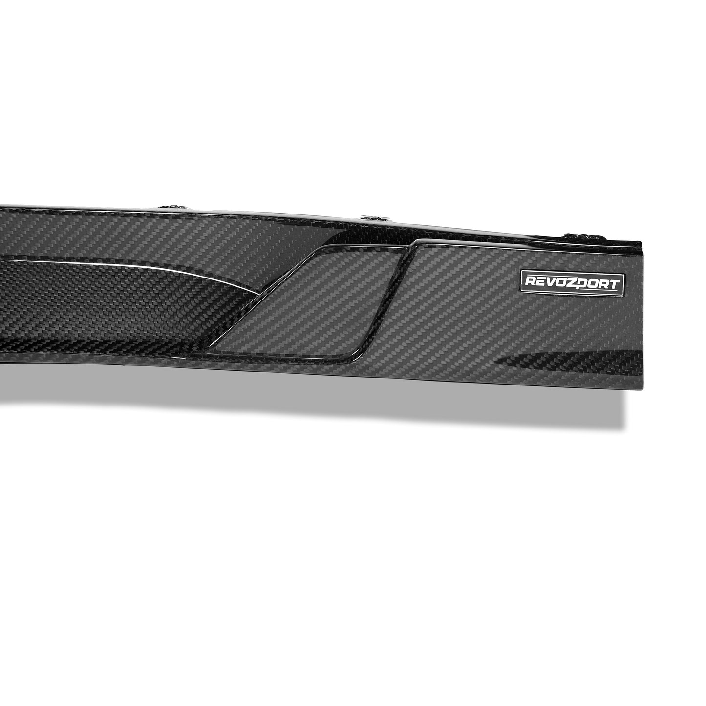 BMW M3 carbon fiber side skirt finished surface close-up