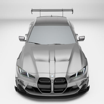 Carbon fiber front grille for BMW M4 G82, mesh detail close-up
