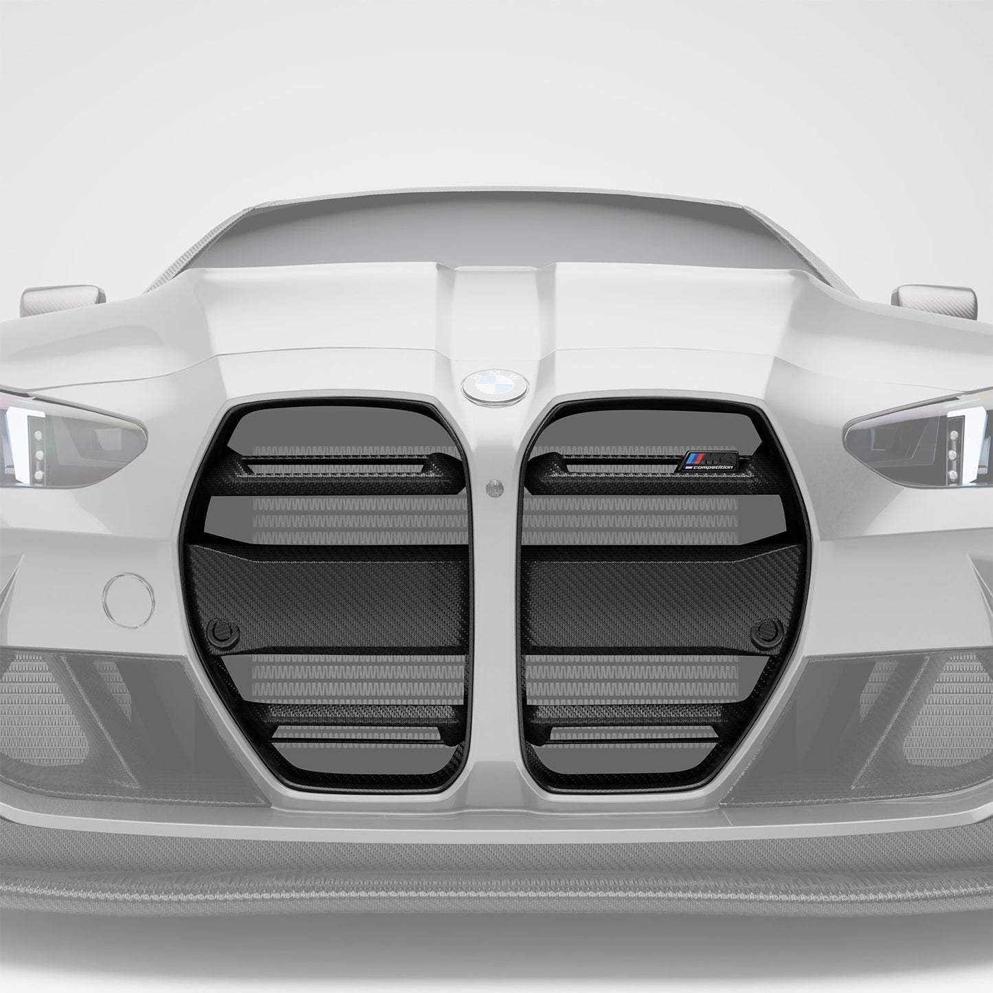 G82 M4 carbon aero front grille angled product shot
