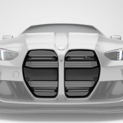 G82 M4 carbon aero front grille angled product shot