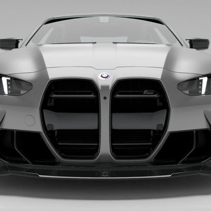 BMW M4 G82 carbon fiber front grille without ACC, front-facing view