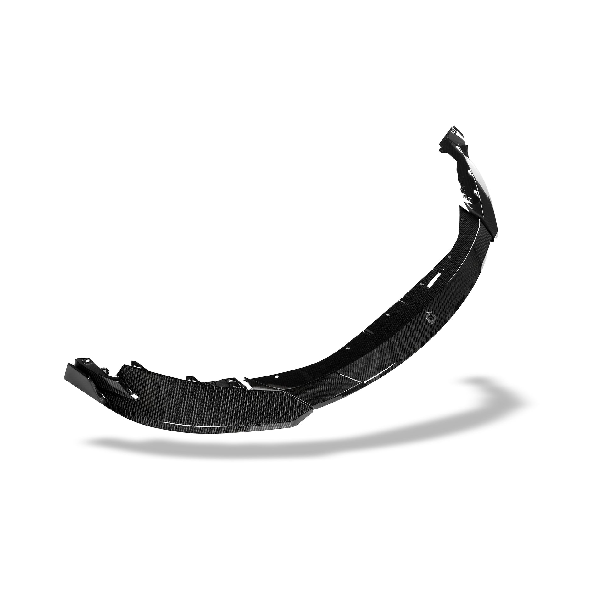 BMW M4 G82 carbon fiber front lip, underside aero surface view