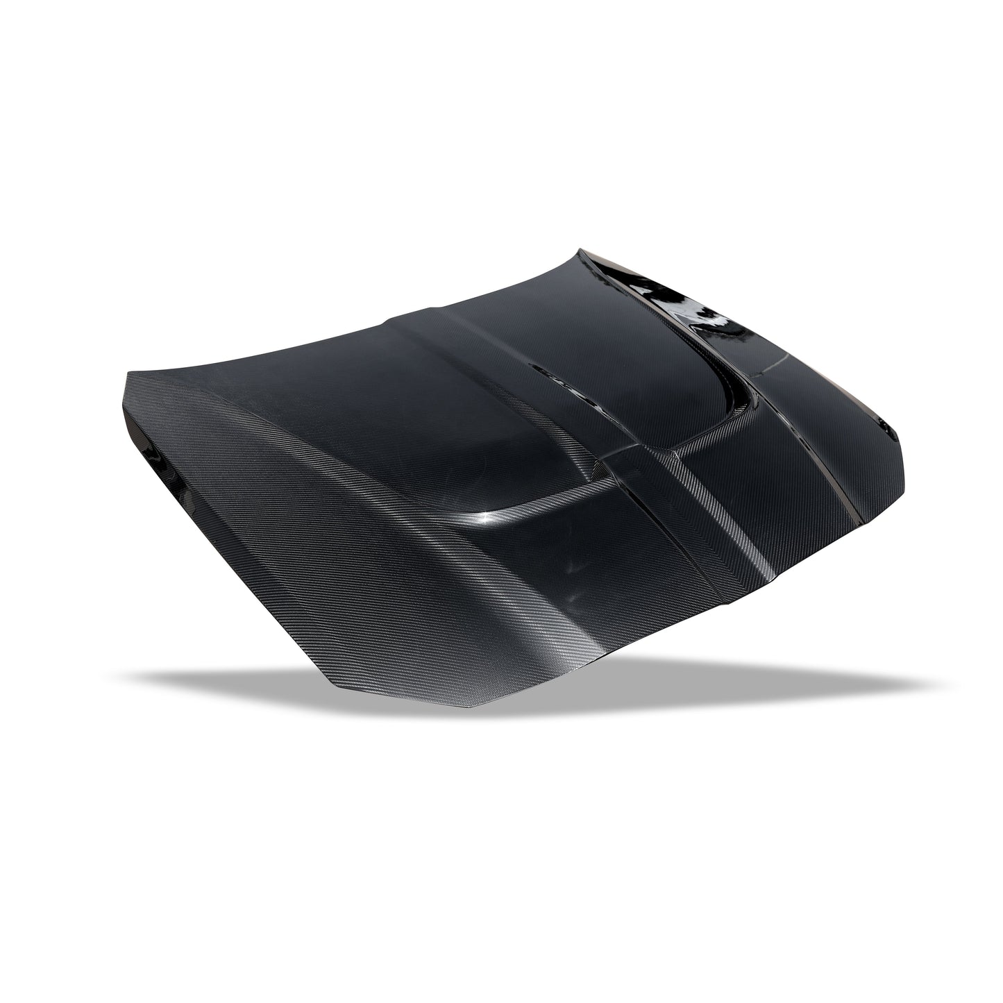 BMW carbon fiber aero hood surface contour close-up