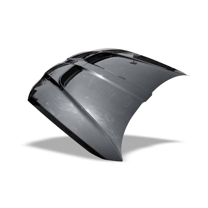 BMW carbon fiber aero hood central ducting detail