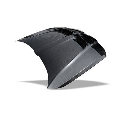 BMW M4 G82 carbon fiber aero hood detail of central ducting