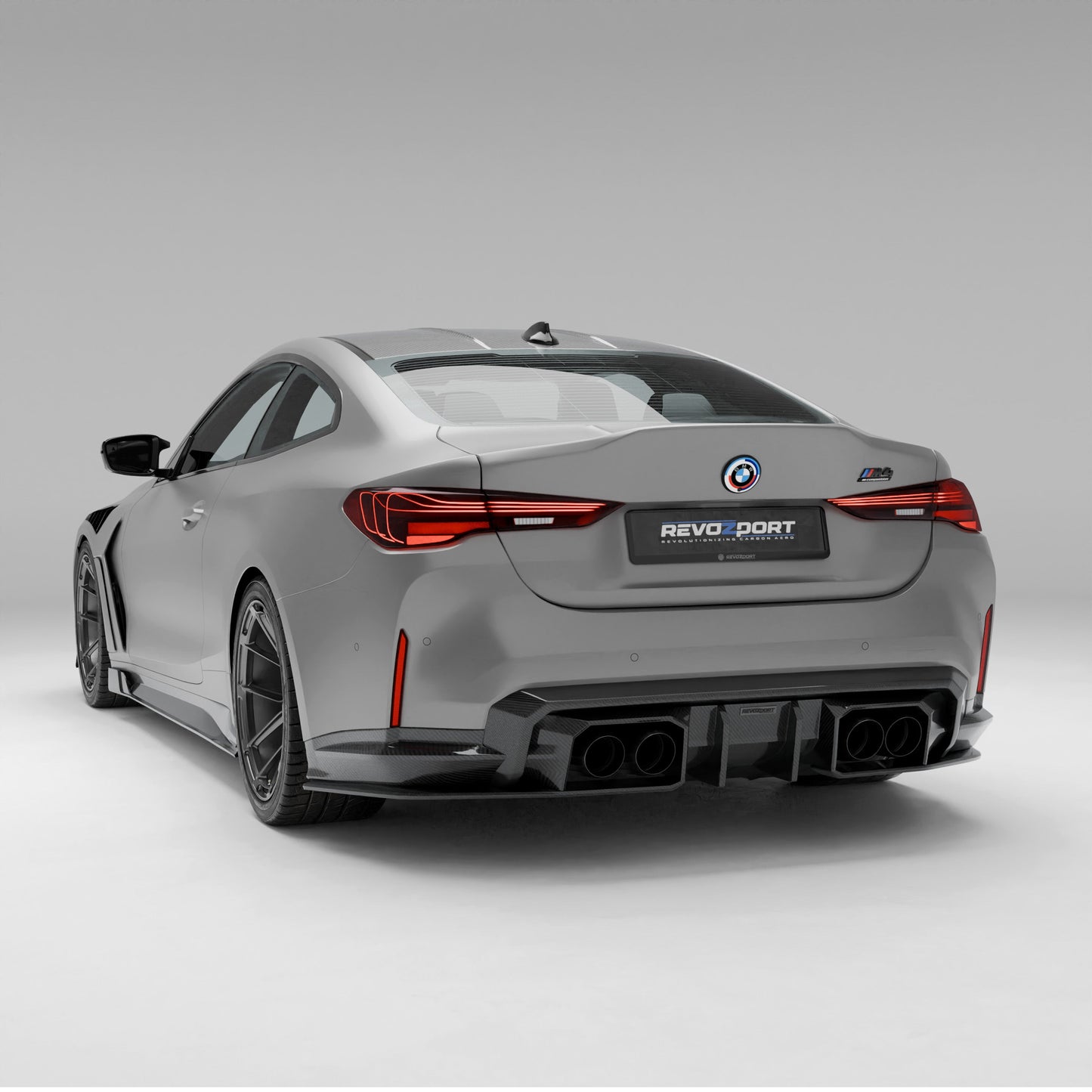 BMW M4 G82 carbon diffuser studio product finish shot