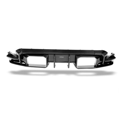 BMW M4 G82 carbon fiber diffuser fin detail close up