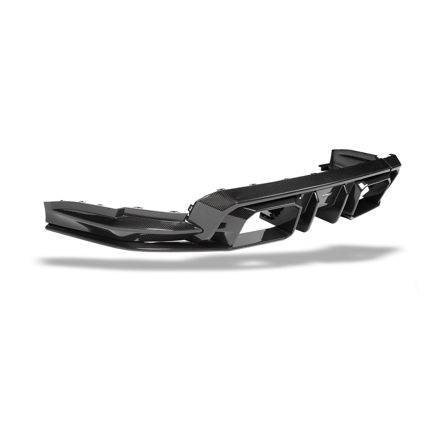 BMW M4 G82 carbon diffuser side connector mounting shot