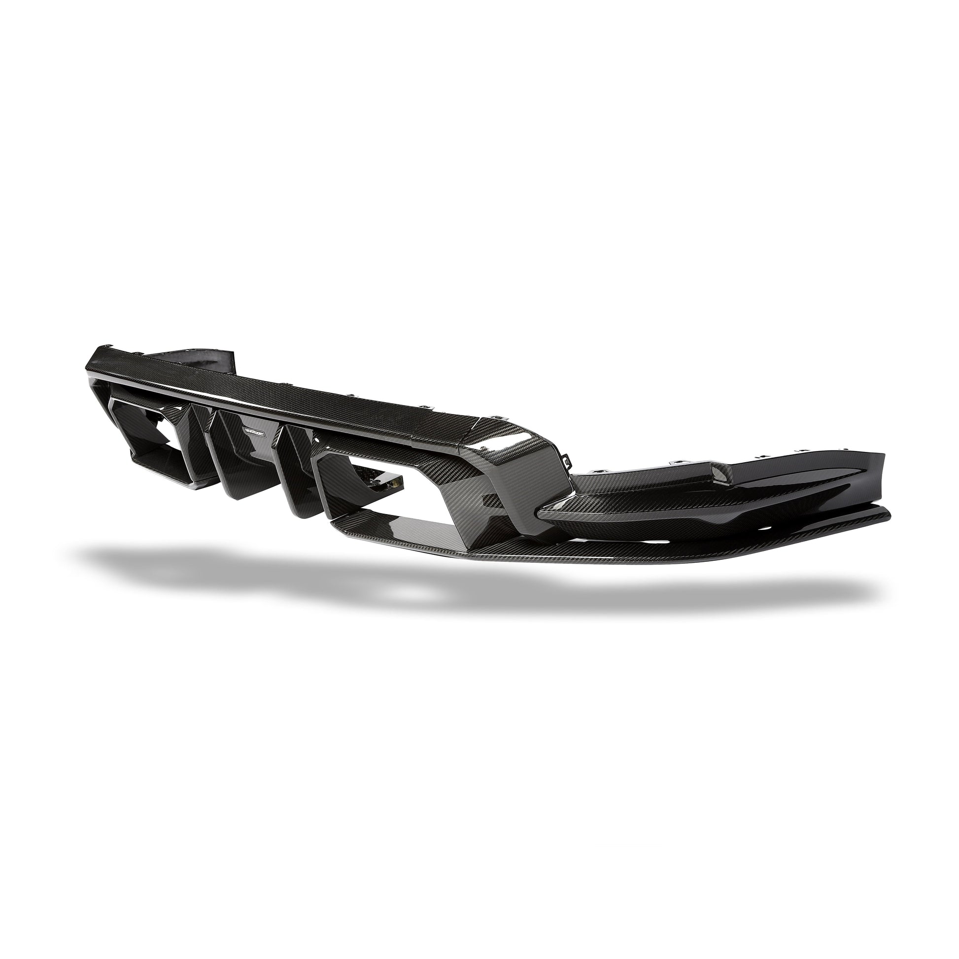 BMW M4 G82 carbon rear diffuser connector piece detail