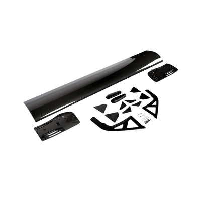 BMW M4 G82 carbon fiber rear wing mounted upright detail