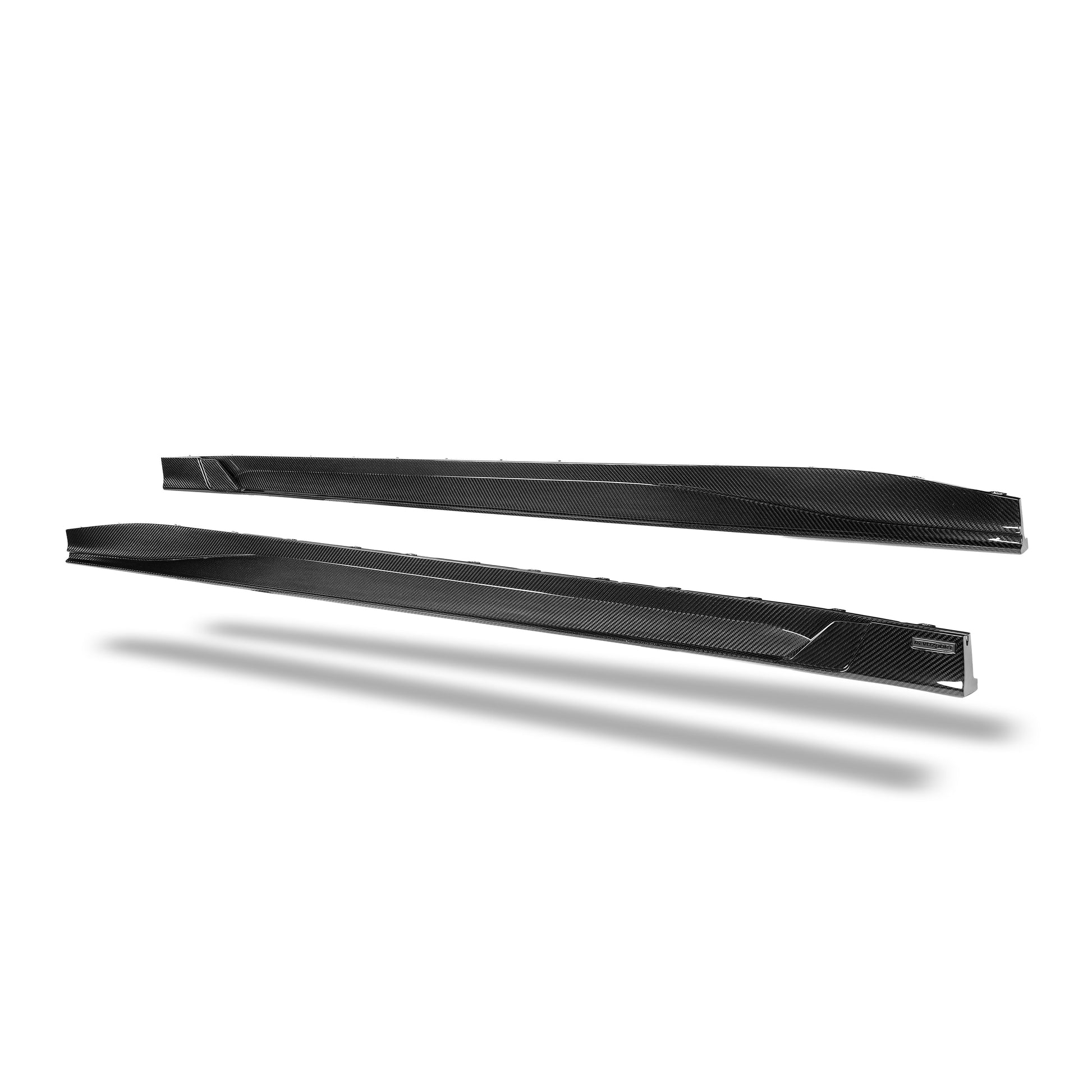 BMW M4 G82 carbon fiber side skirt weave texture detail