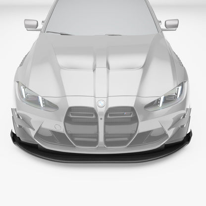 G82 M4 carbon splitter underside showing integrated diffusers