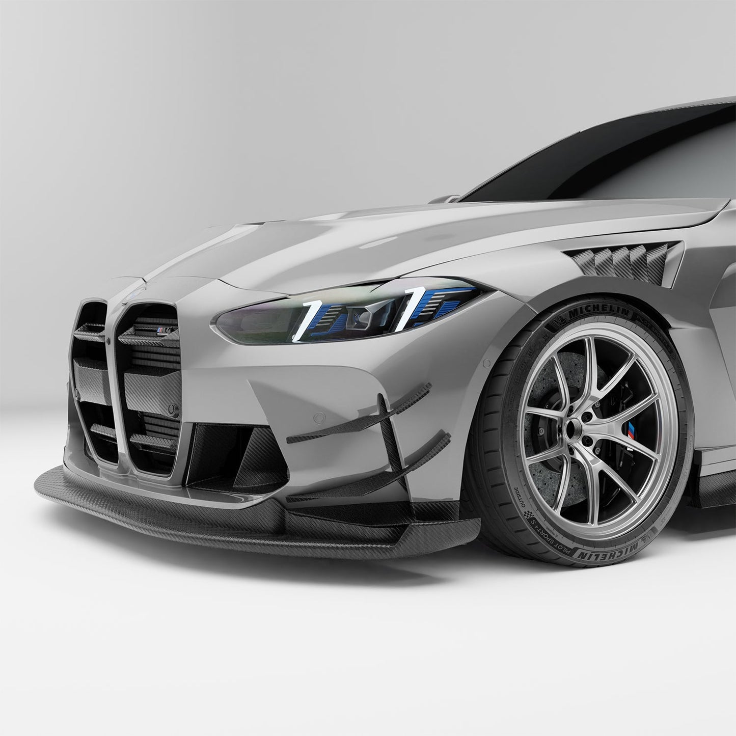 BMW M4 G82 carbon fiber front splitter reference image