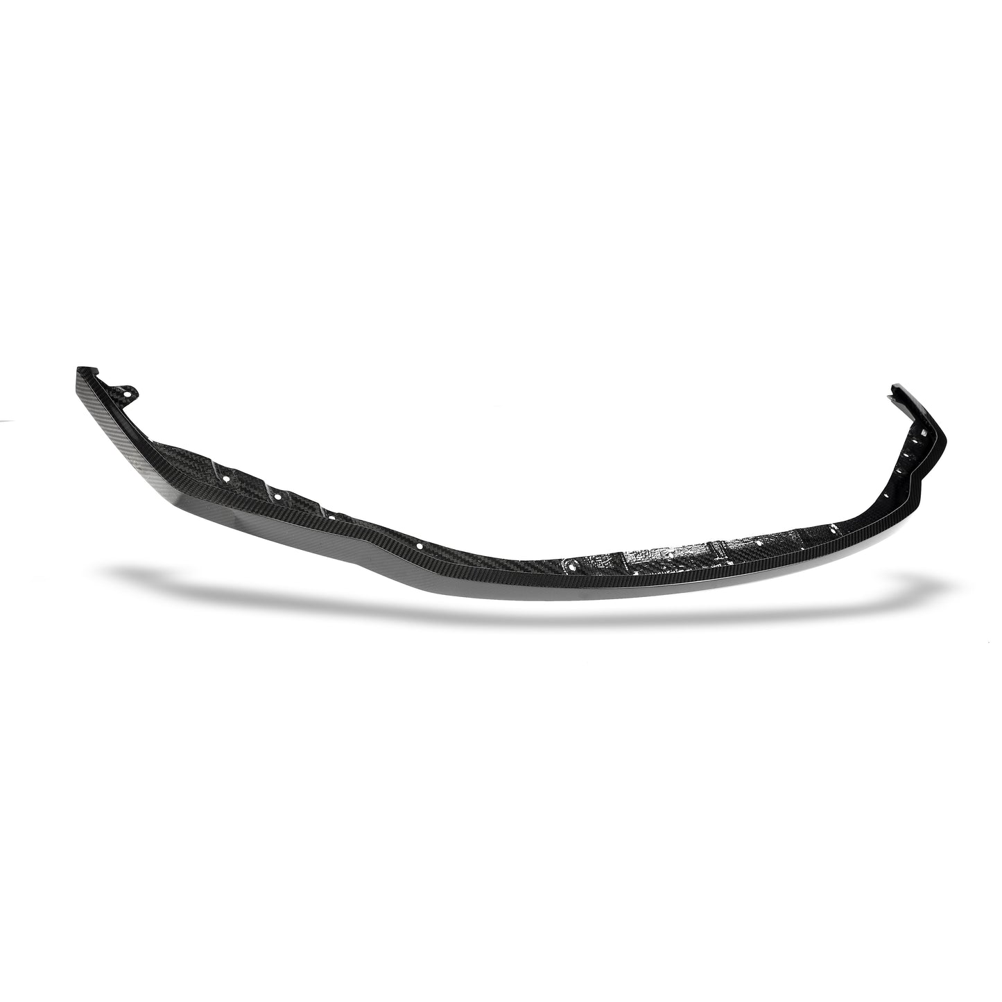 BMW M4 G82 splitter mounted to the front bumper, side view