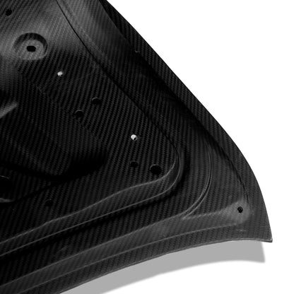 BMW M4 G82 carbon trunk lid side angle showing body line