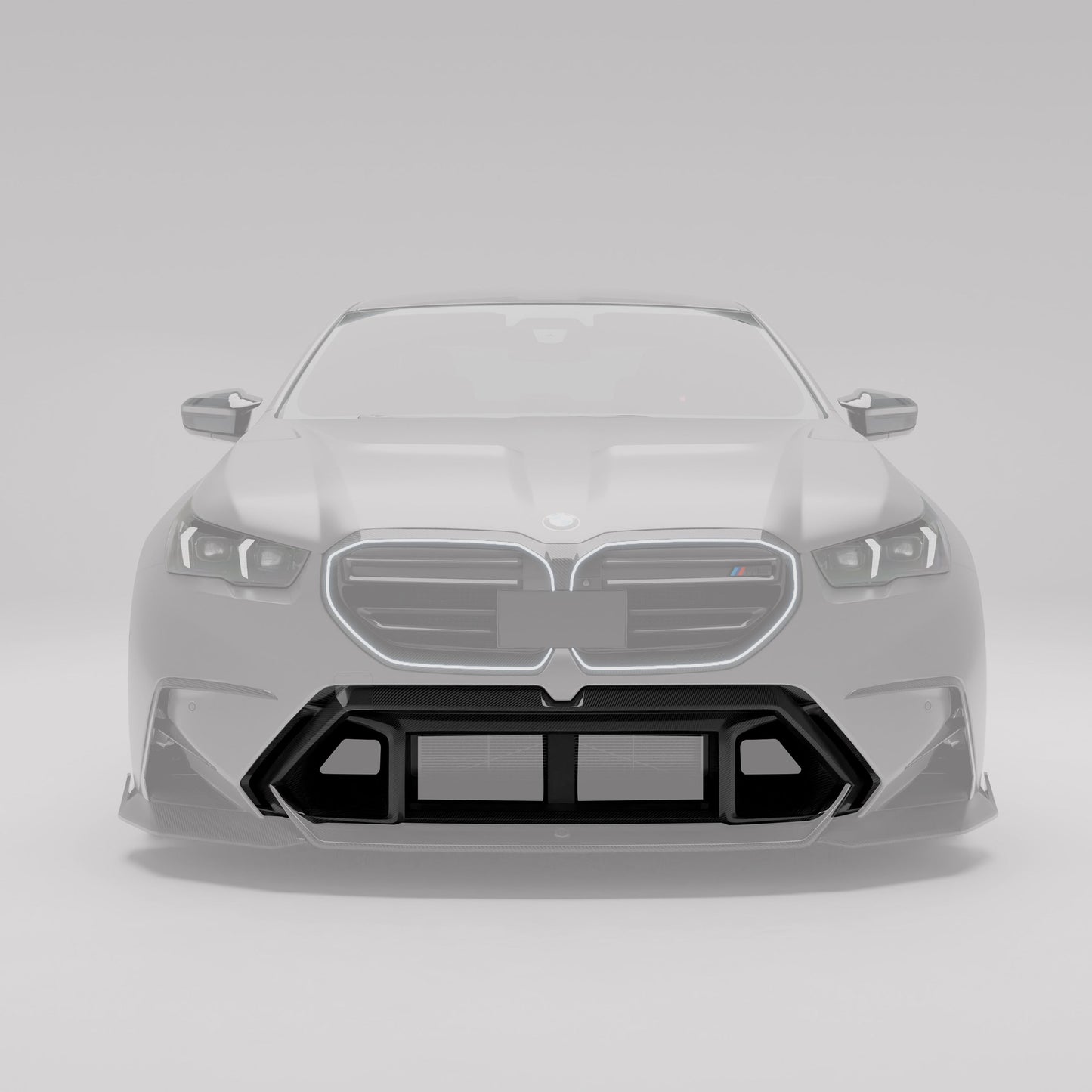 BMW M5 G90 carbon fiber air vent open face angle view