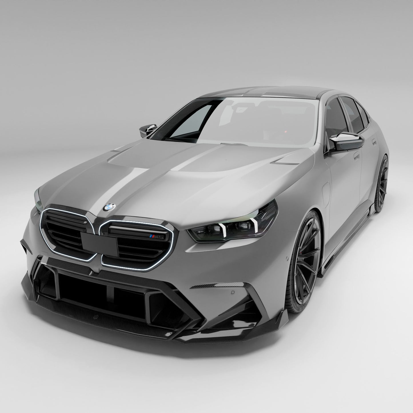 BMW M5 G90 carbon fiber air vents pair layout view