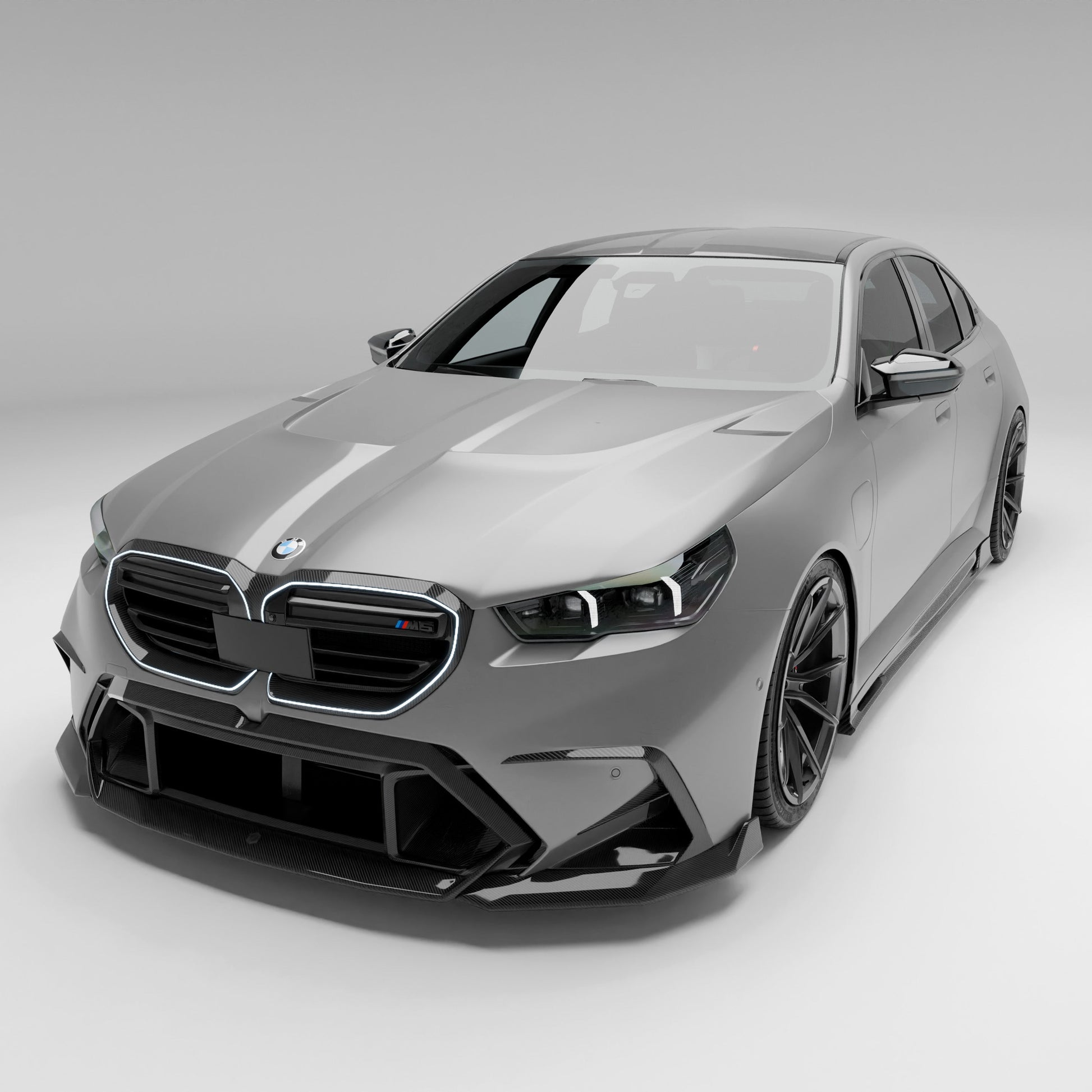 BMW M5 G90 carbon fiber air vents pair layout view