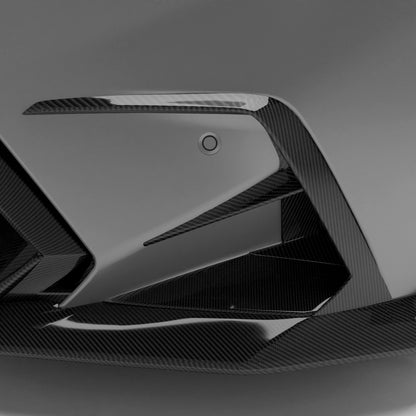 BMW M5 G90 carbon fiber front canard front fascia detail