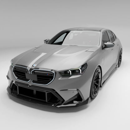 BMW M5 G90 carbon fiber hood underside structure detail