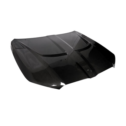 BMW M5 G90 carbon fiber hood top down sculpted surface view