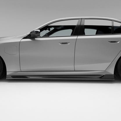 BMW M5 G90 carbon fiber side skirt surface finish detail