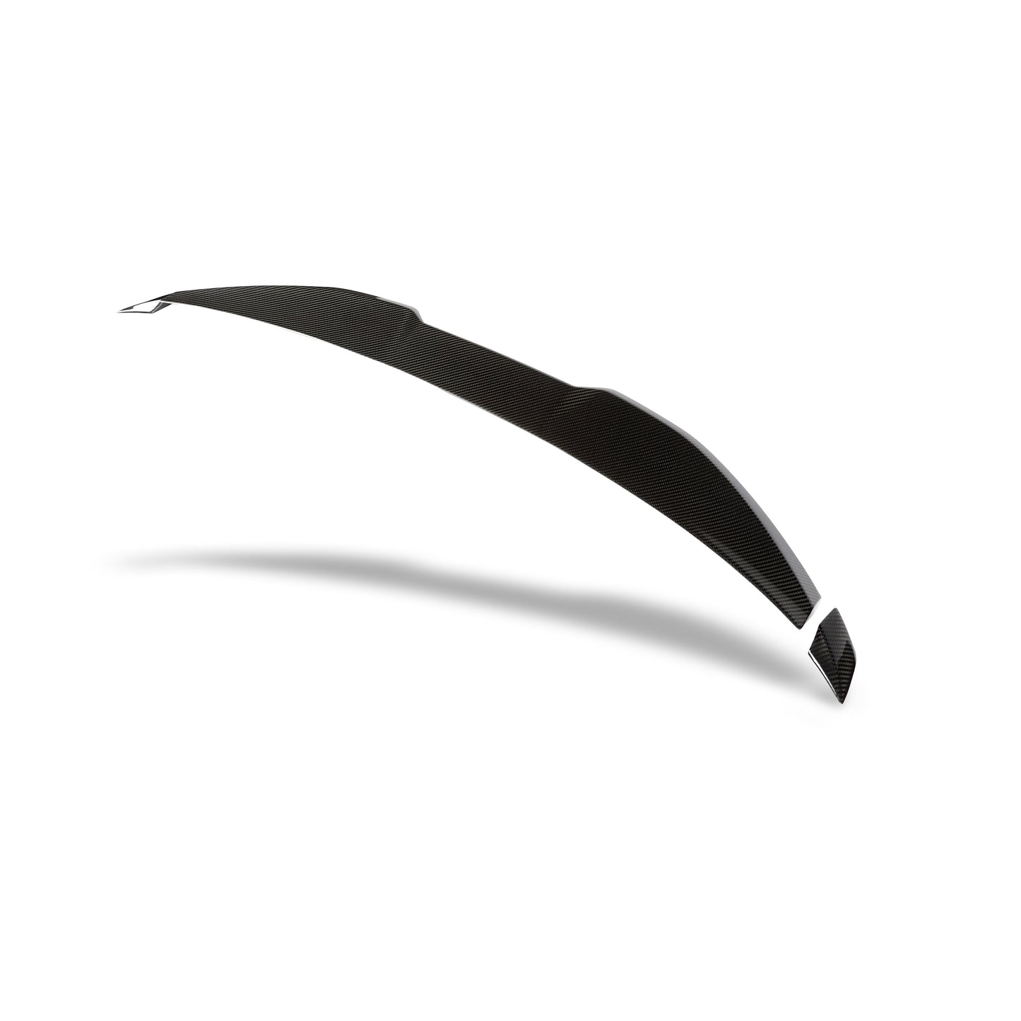 BMW M5 G90 carbon fiber trunk lip side profile close up
