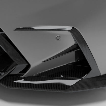 BMW M5 G99 Touring front canard installed close up