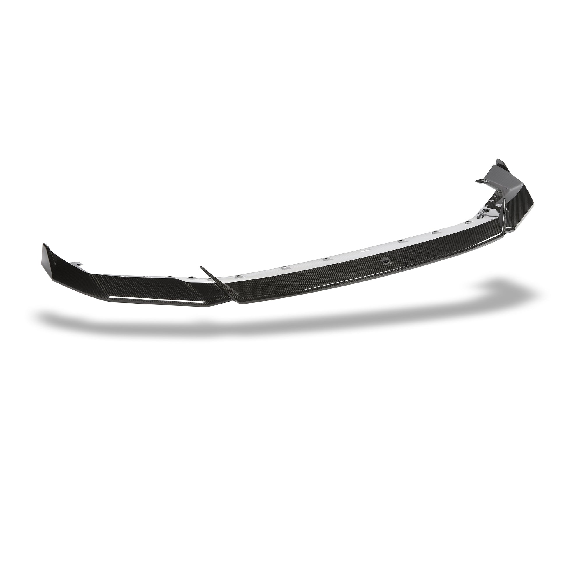 BMW M5 G99 carbon fiber front splitter edge detail view