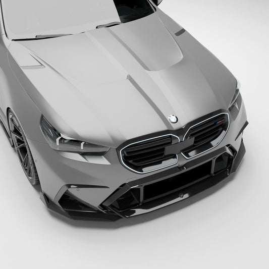 BMW M5 G99 Touring vented carbon fiber hood front view