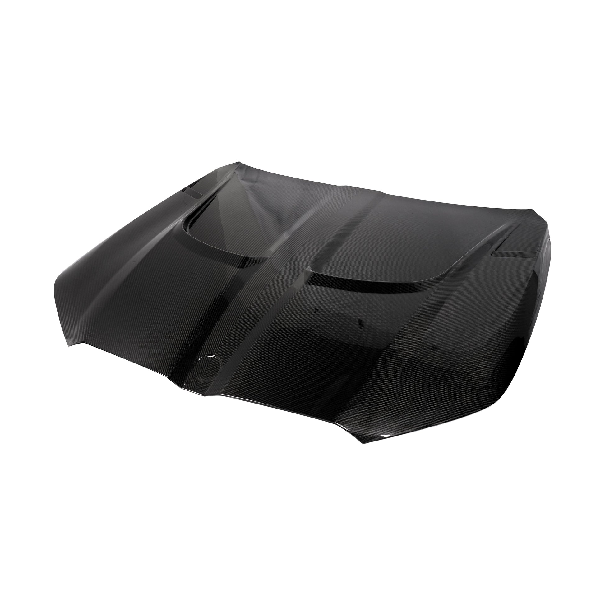 BMW M5 G99 carbon fiber hood side profile angle view