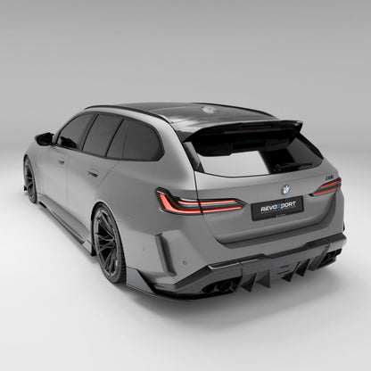 BMW M5 G99 Touring diffuser side strake carbon detail