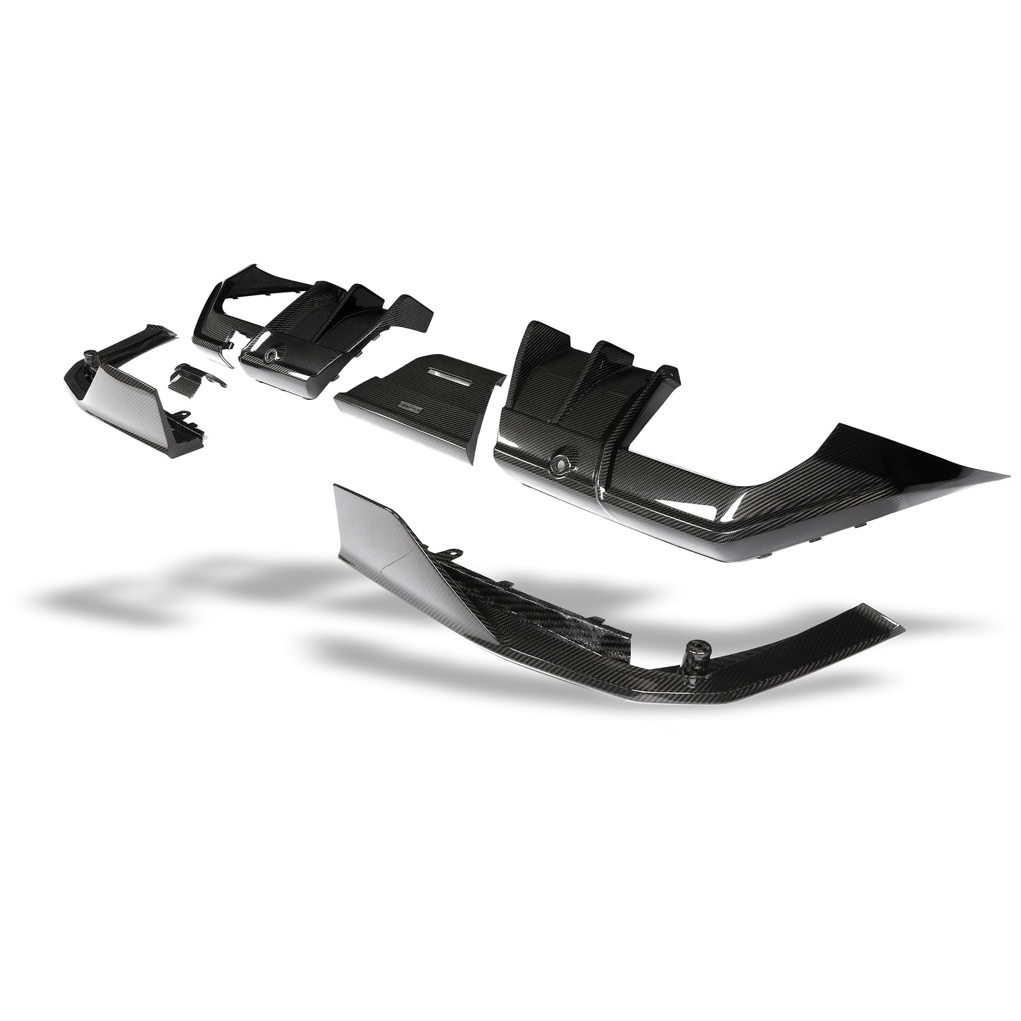 G99 Touring carbon fiber diffuser fin and strake detail