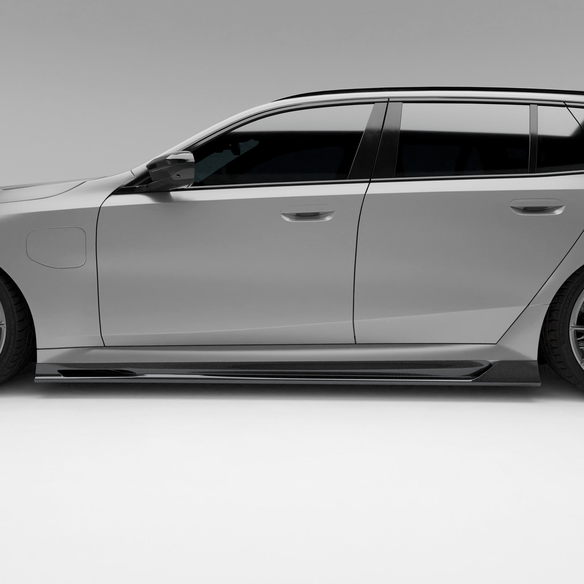 Rocker panel carbon side skirt mounting detail for BMW M5 G99