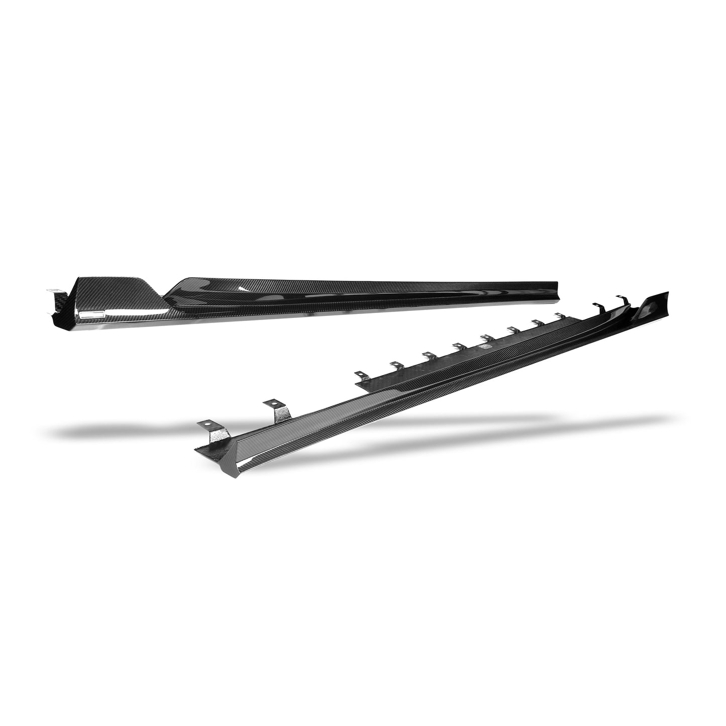 BMW M5 G99 carbon fiber side skirt weave detail
