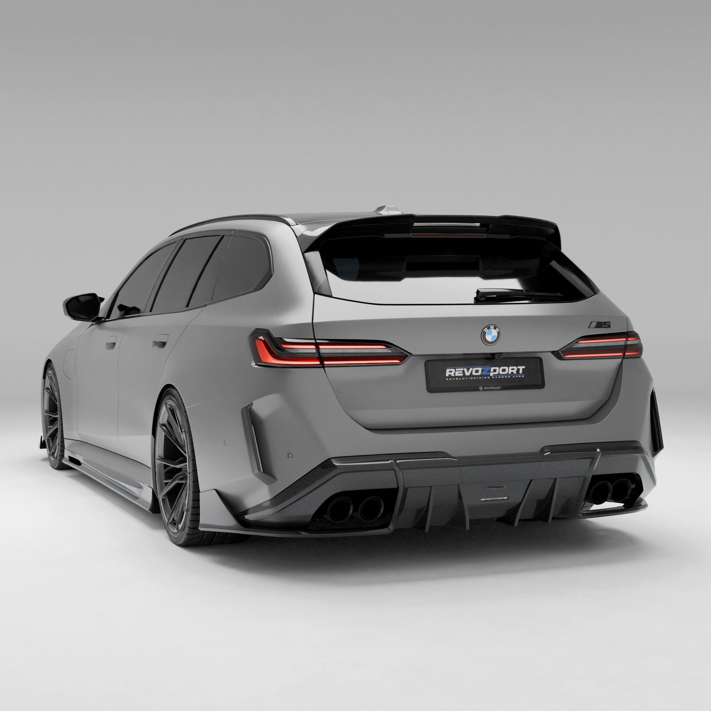 BMW M5 G99 roof spoiler side profile detail