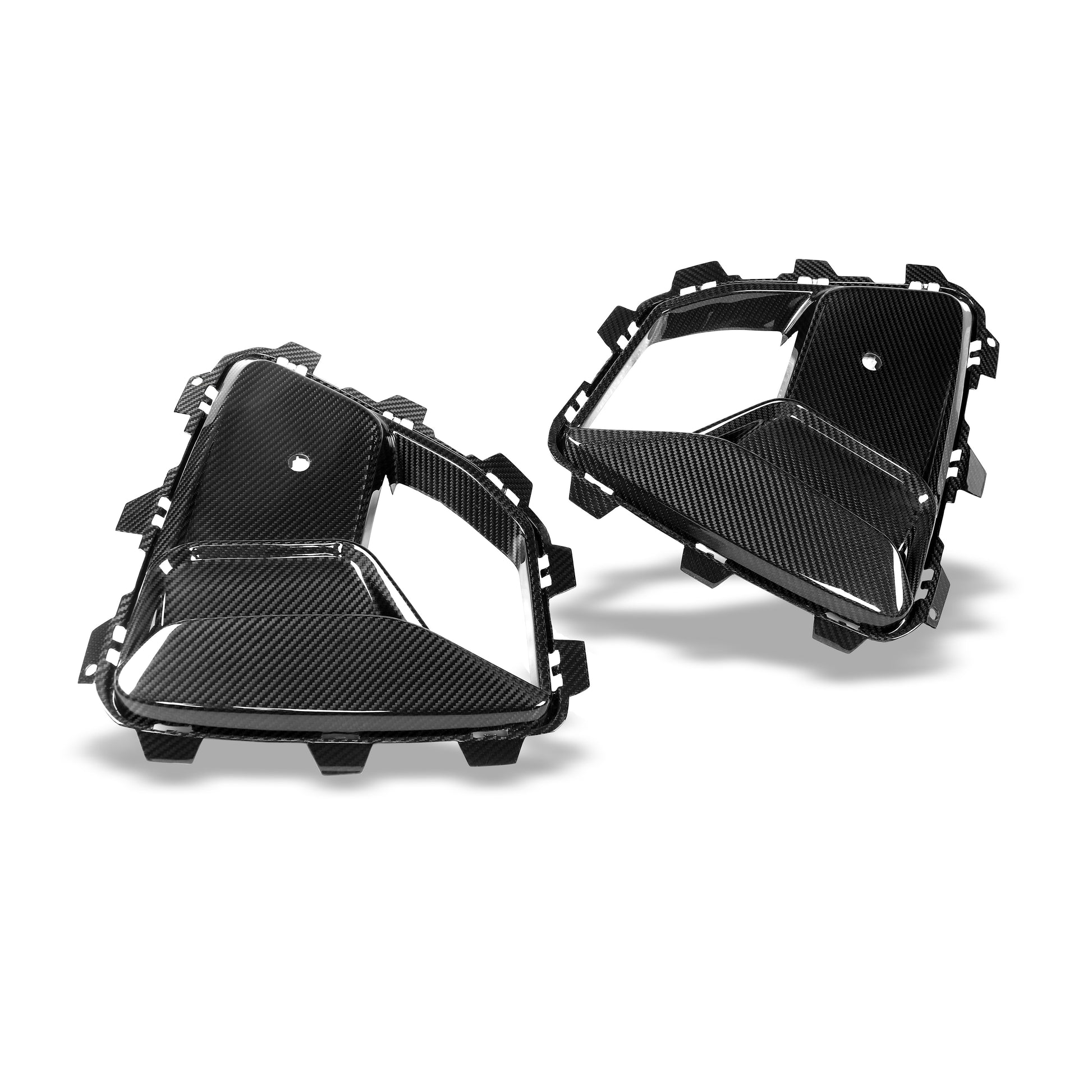 BMW X6M F96 LCI carbon fiber air vent side profile view