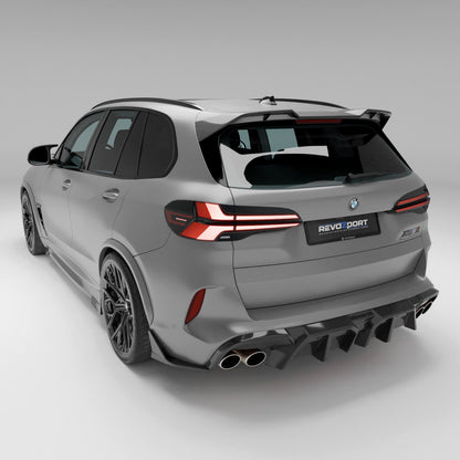 BMW X5M F95 LCI carbon fiber weave texture detail