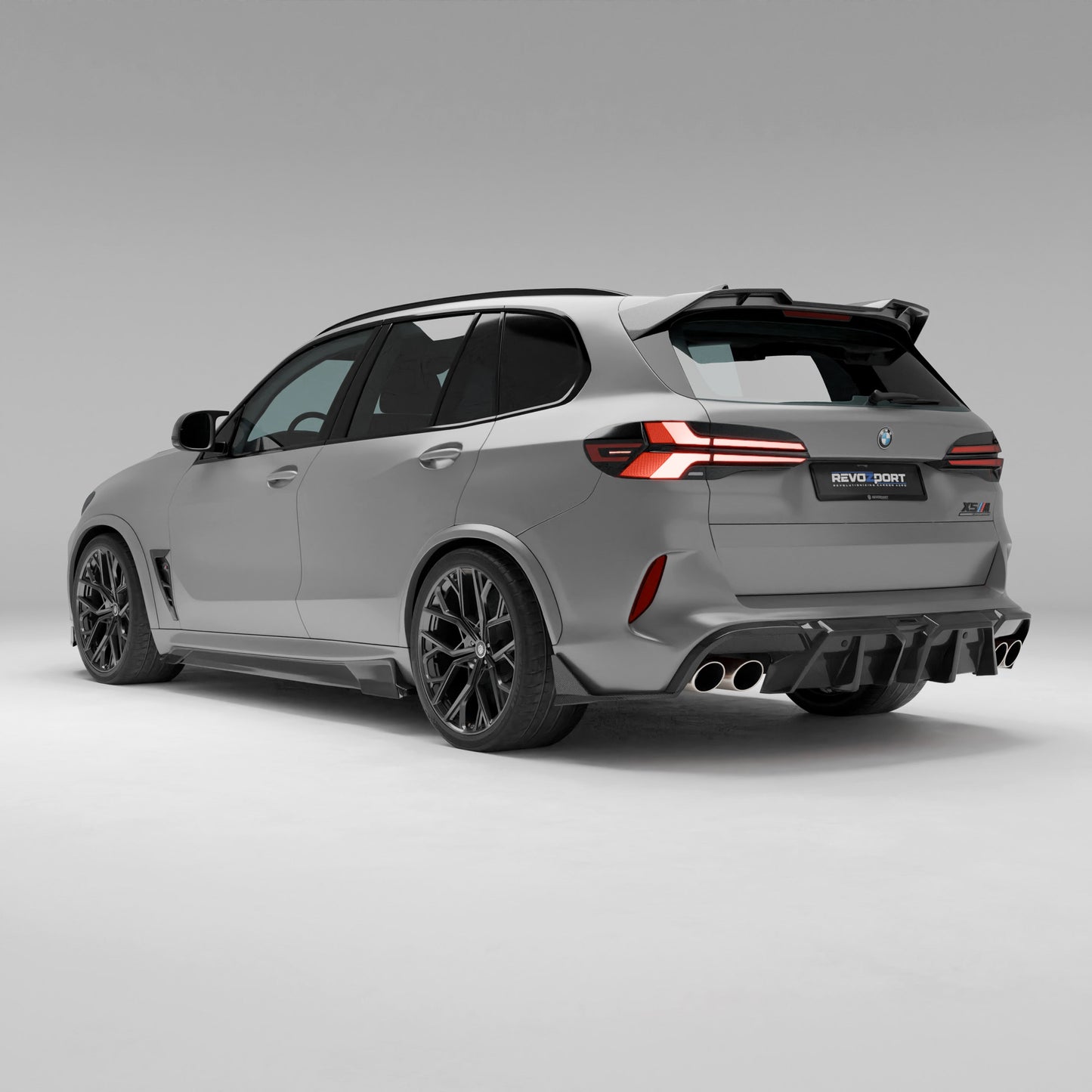 BMW X5M F95 LCI carbon fiber body kit full rear view
