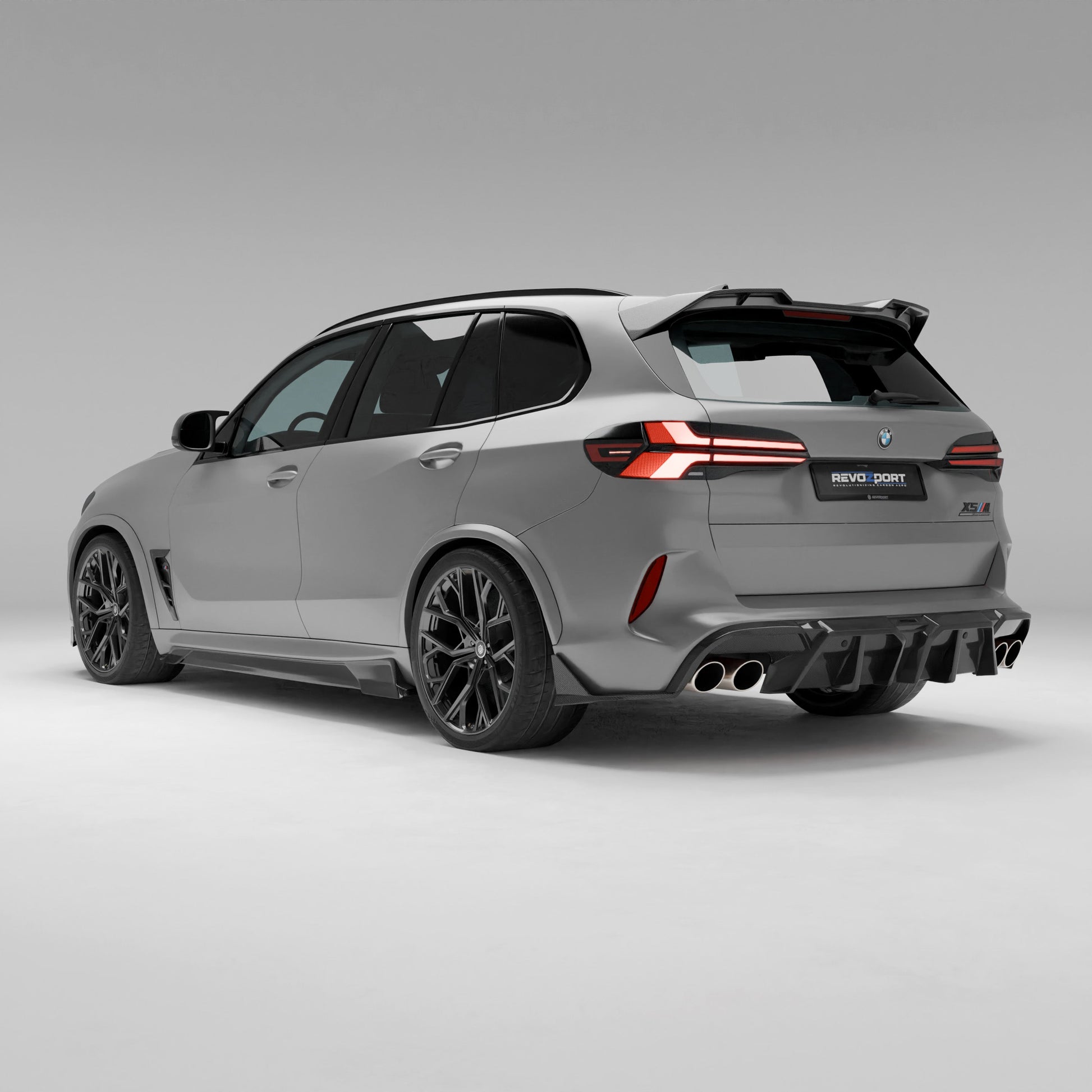 BMW X5M F95 LCI carbon fiber body kit full rear view