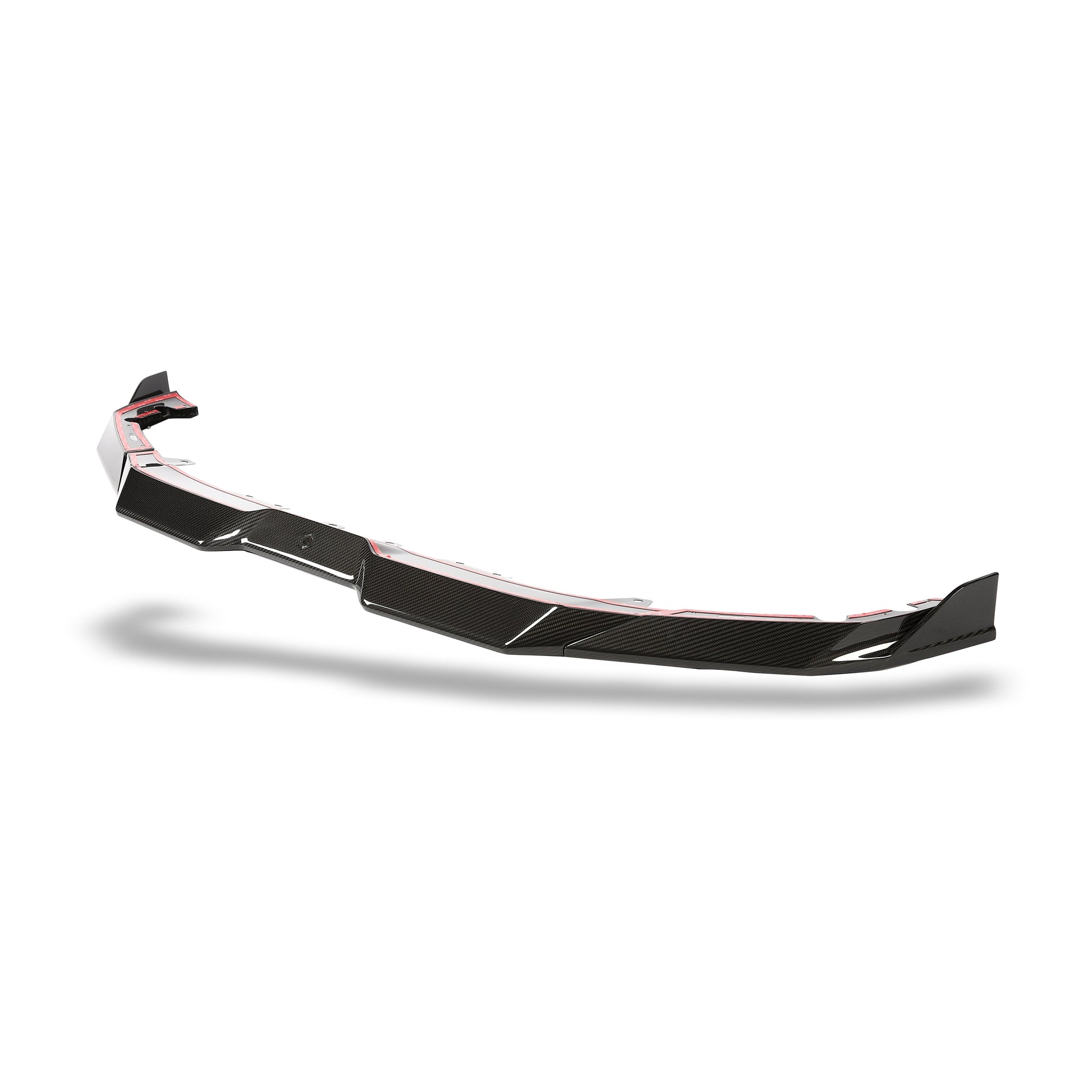 BMW X5M F95 LCI carbon fiber front lip lower edge detail