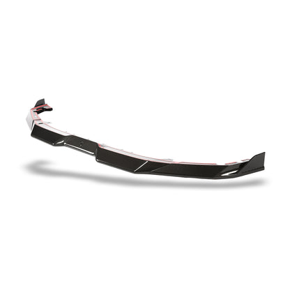 BMW X5M F95 LCI carbon fiber front lip lower edge detail