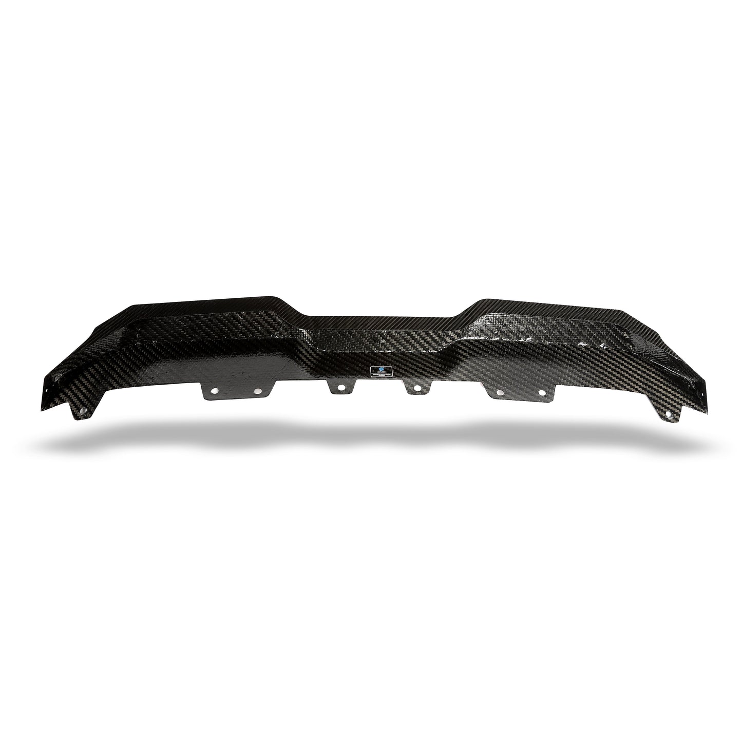 BMW X5M F95 LCI carbon fiber front lip corner contour view