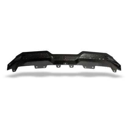 BMW X5M F95 LCI carbon fiber front lip corner contour view