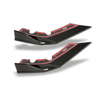 BMW X5M F95 LCI carbon fiber front lip underside detail