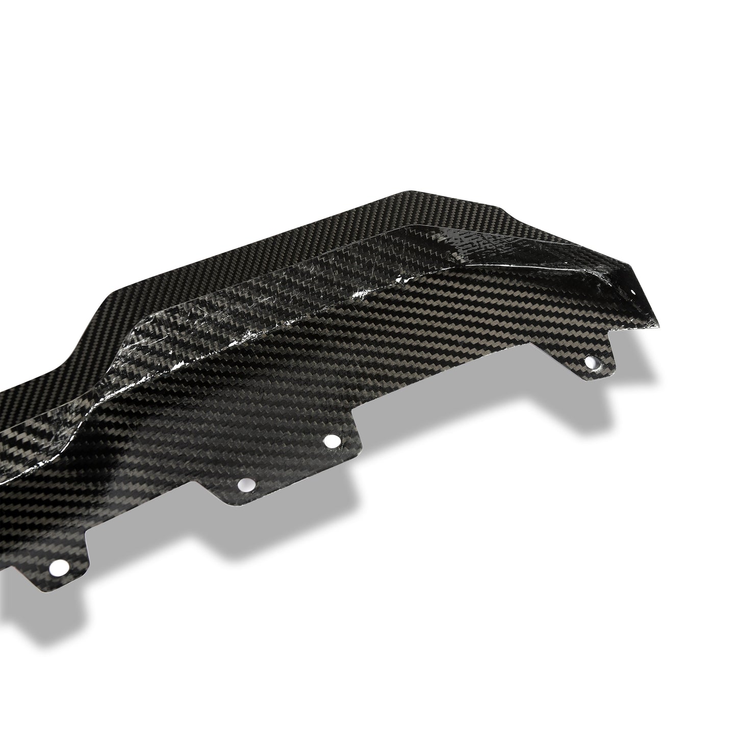 BMW X5M F95 LCI carbon fiber front lip side profile shot