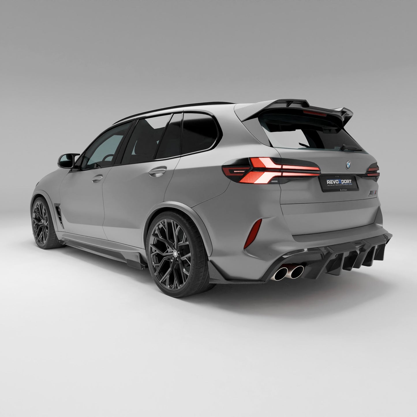 BMW X5M F95 LCI carbon fiber roof spoiler full product layout