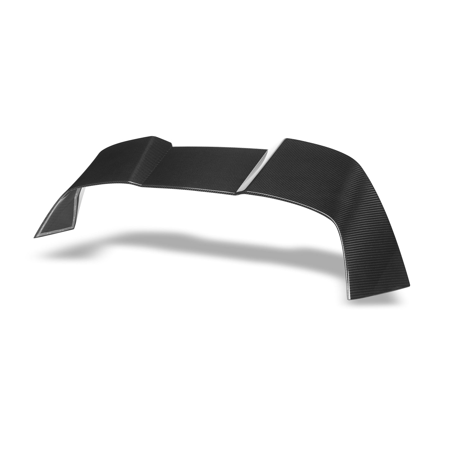 BMW X5M F95 LCI carbon fiber roof spoiler underside mounting detail